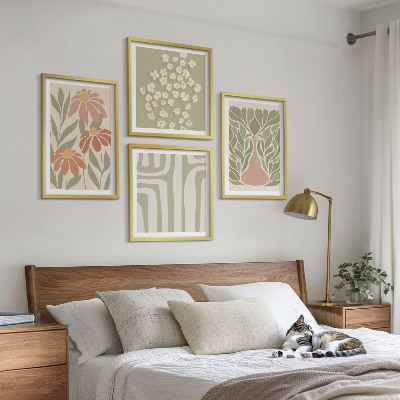 Wanddeko-set Floraler minimalistischer Boho-Stil