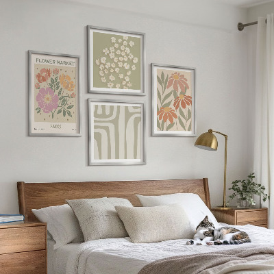 Wanddeko-set Botanische Motive, Pariser Minimalismus