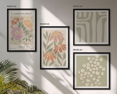 Wanddeko-set Botanische Motive, Pariser Minimalismus