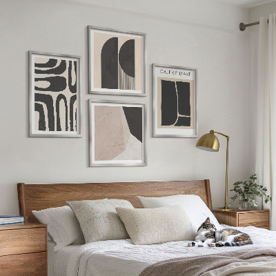 Wanddeko-set Abstrakte minimalistische Poster