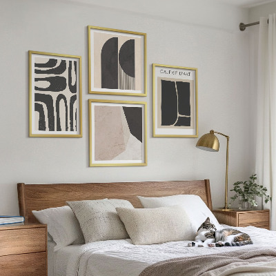 Wanddeko-set Abstrakte minimalistische Poster