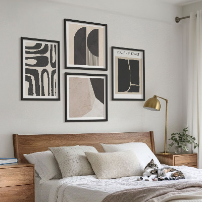 Wanddeko-set Abstrakte minimalistische Poster