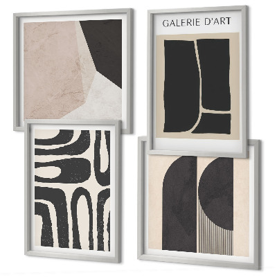 Wanddeko-set Abstrakte minimalistische Poster