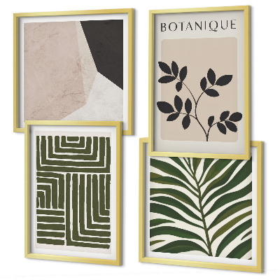 Polyptychon mit rahmen Botanische Boho-Kompositionen