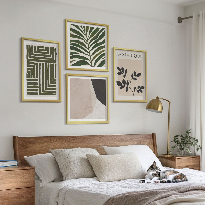 Polyptychon mit rahmen Botanische Boho-Kompositionen