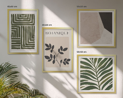 Polyptychon mit rahmen Botanische Boho-Kompositionen