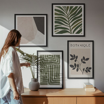 Polyptychon mit rahmen Botanische Boho-Kompositionen