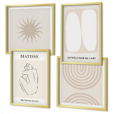 Wanddeko-set Stilvolle minimalistische Linien