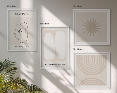 Wanddeko-set Stilvolle minimalistische Linien