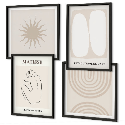 Wanddeko-set Stilvolle minimalistische Linien