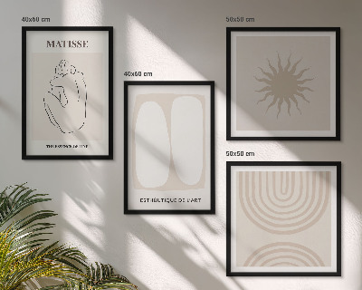 Wanddeko-set Stilvolle minimalistische Linien