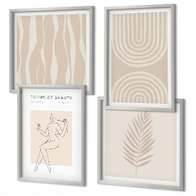 Wanddeko-set Abstrakte Boho-Dekorationen