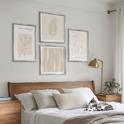 Wanddeko-set Minimalistische Pflanzenmotive