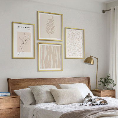 Wanddeko-set Minimalistische Pflanzenmotive