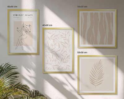 Wanddeko-set Minimalistische Pflanzenmotive