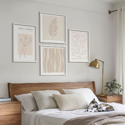 Wanddeko-set Minimalistische Pflanzenmotive
