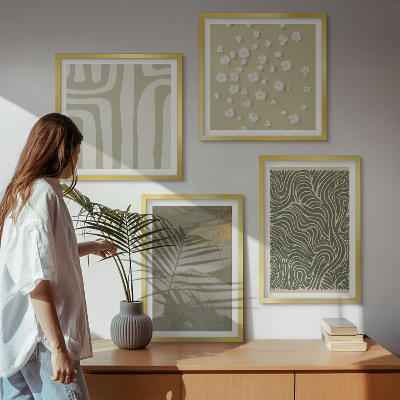 Wanddeko-set Abstrakte Boho-Muster