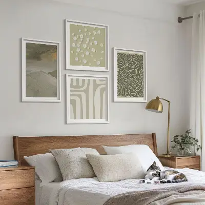 Wanddeko-Set mit abstrakten Boho-Mustern