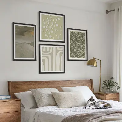 Wanddeko-Set mit abstrakten Boho-Mustern