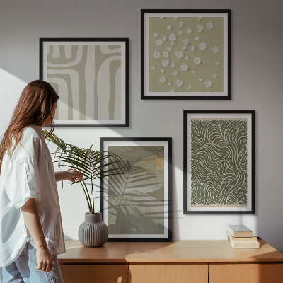 Wanddeko-set Abstrakte Boho-Muster