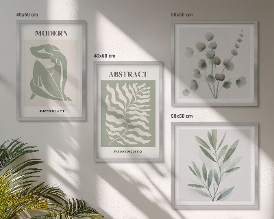 Wanddeko-set Matisse entwirft Boho-Pflanzen