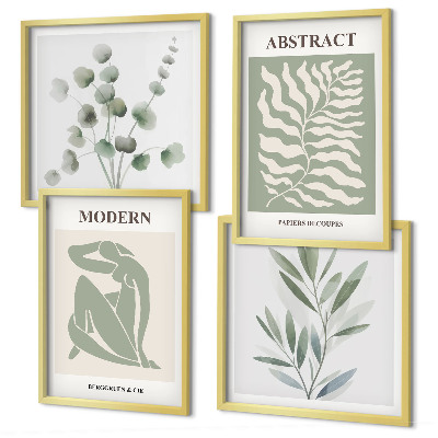 Wanddeko-set Matisse entwirft Boho-Pflanzen