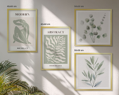 Wanddeko-set Matisse entwirft Boho-Pflanzen