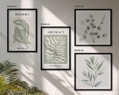 Wanddeko-set Matisse entwirft Boho-Pflanzen