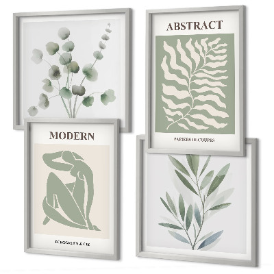Wanddeko-set Matisse entwirft Boho-Pflanzen