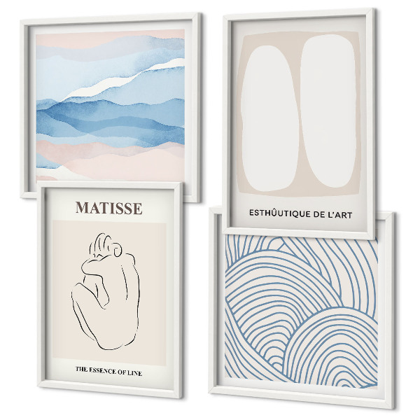 Wanddeko-set Matisses abstrakte Formen