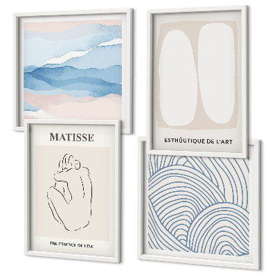 Wanddeko-set Matisses abstrakte Formen