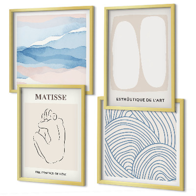 Wanddeko-set Matisses abstrakte Formen