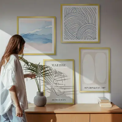 Wanddeko-Set mit abstrakten Formen von Matisse