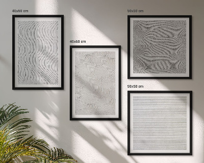 Polyptychon mit rahmen Sandmuster geometrische Strukturen