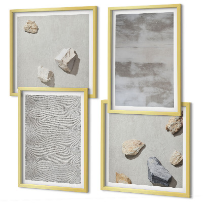 Wanddeko-set Moderne minimalistische Texturen