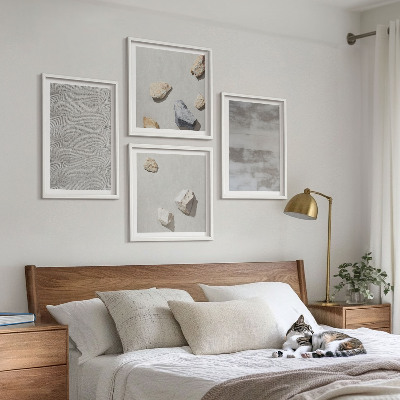 Wanddeko-set Moderne minimalistische Texturen