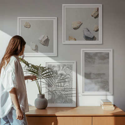 Wanddeko-set Moderne minimalistische Texturen