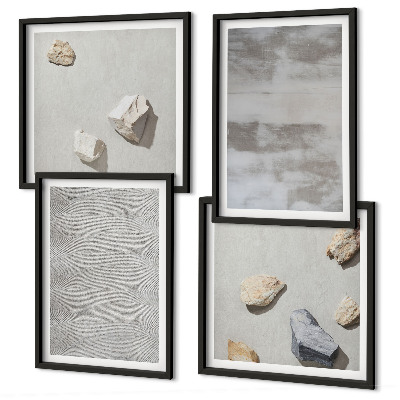 Wanddeko-set Moderne minimalistische Texturen