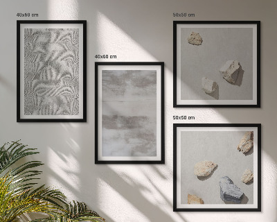 Wanddeko-set Moderne minimalistische Texturen