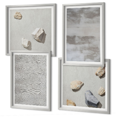Wanddeko-set Moderne minimalistische Texturen