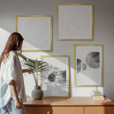 Polyptychon mit rahmen Abstrakte Kunst, Farbspritzer