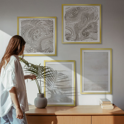 Polyptychon mit rahmen Abgenutzte Texturen, moderner Stil