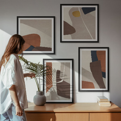 Polyptychon mit rahmen Abstrakte moderne Formen