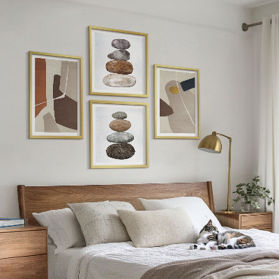 Wanddeko-set Abstrakte Boho-Formen