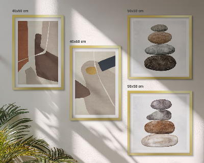 Wanddeko-set Abstrakte Boho-Formen