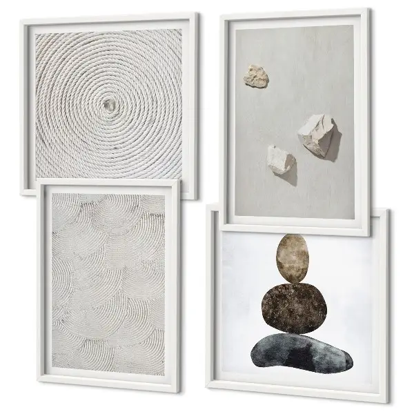 Wanddeko-Set moderne Sandstein-Optik
