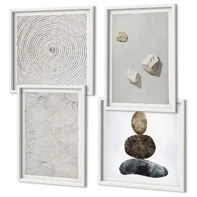 Wanddeko-Set moderne Sandstein-Optik