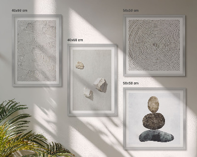 Wanddeko-set Sandsteine ​​moderne Farbe