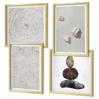 Wanddeko-Set moderne Sandstein-Optik