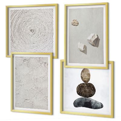 Wanddeko-set Sandsteine ​​moderne Farbe